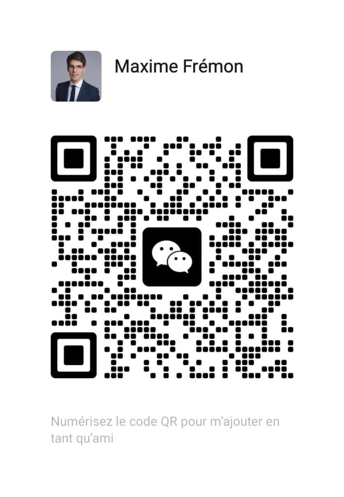QR code WeChat Maxime Fremon