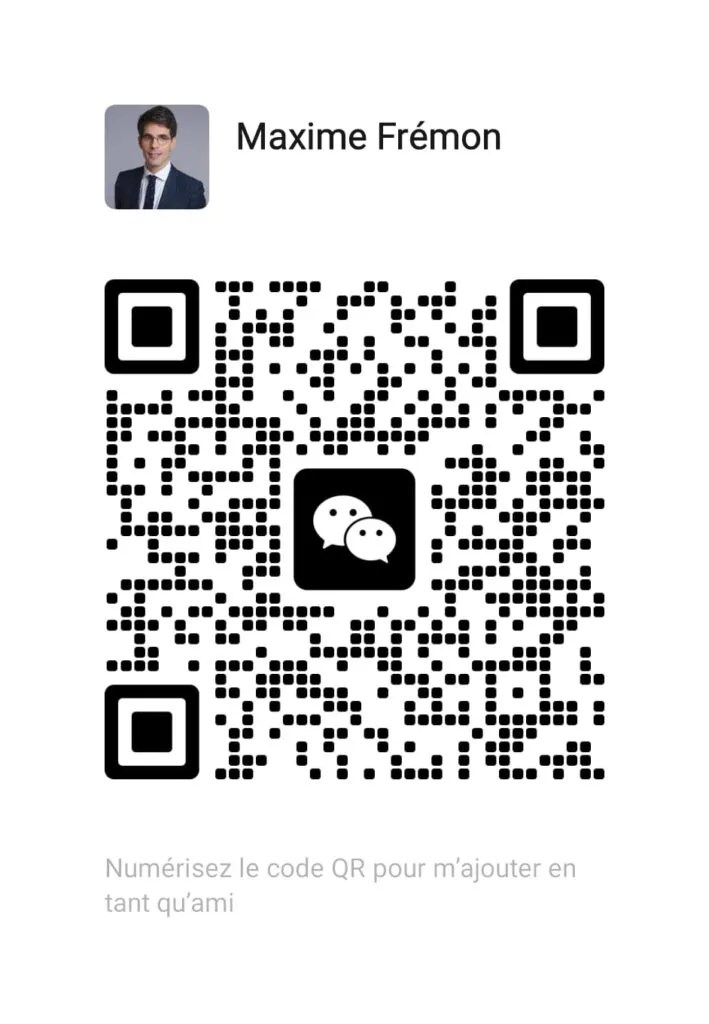 QR code WeChat Maxime Fremon